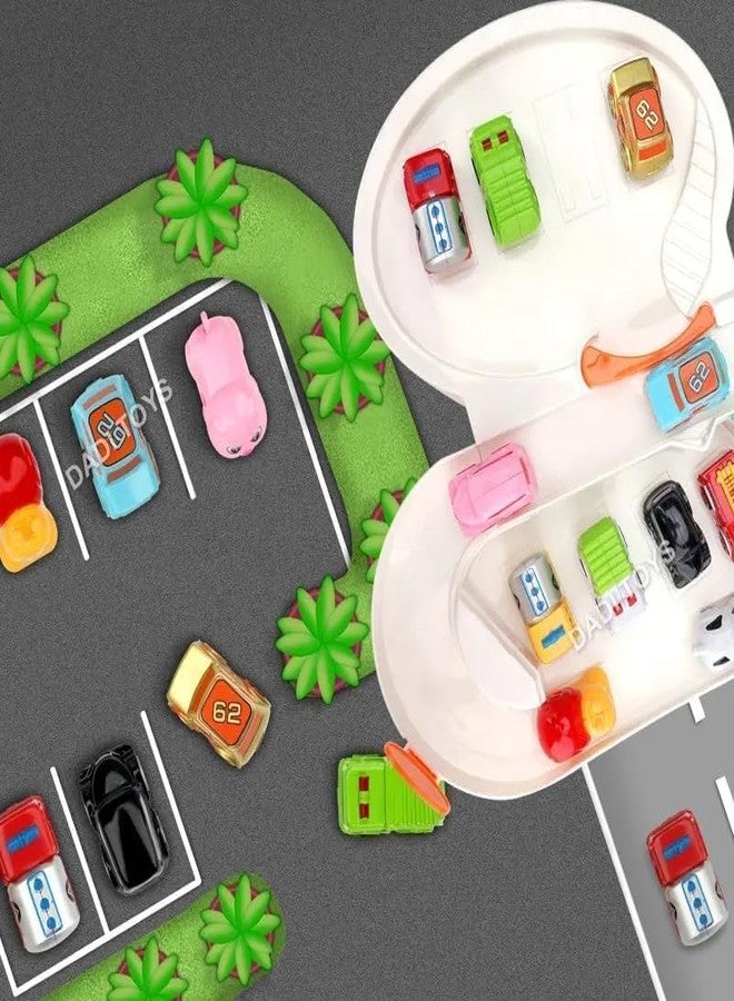 GEMCZA Ferris Wheel & ElevatorCar Adventure- 4 Level Parking with Light -Music & 14 Mini Cars & Vans-Garage Parking Lot Play Set for Kids- Boys & Girls - Image 2